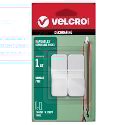 VELCRO Brand HANGables Small Plastic Removable Fasteners 2 pk