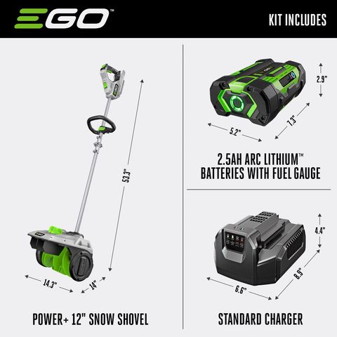 EGO Power+ SNS1201 12 in. 56 V Battery Snow Shovel Thrower Kit