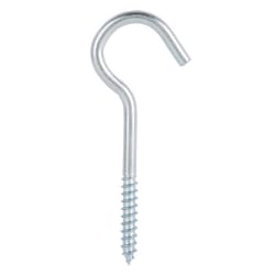 Ace Small Zinc-Plated Steel 3.375 in. L Ceiling Hook 50 lb 2 pk