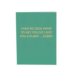 Chive I Had No Idea What to Get You So I Got You a Plant... Sorry Blank Greeting Card