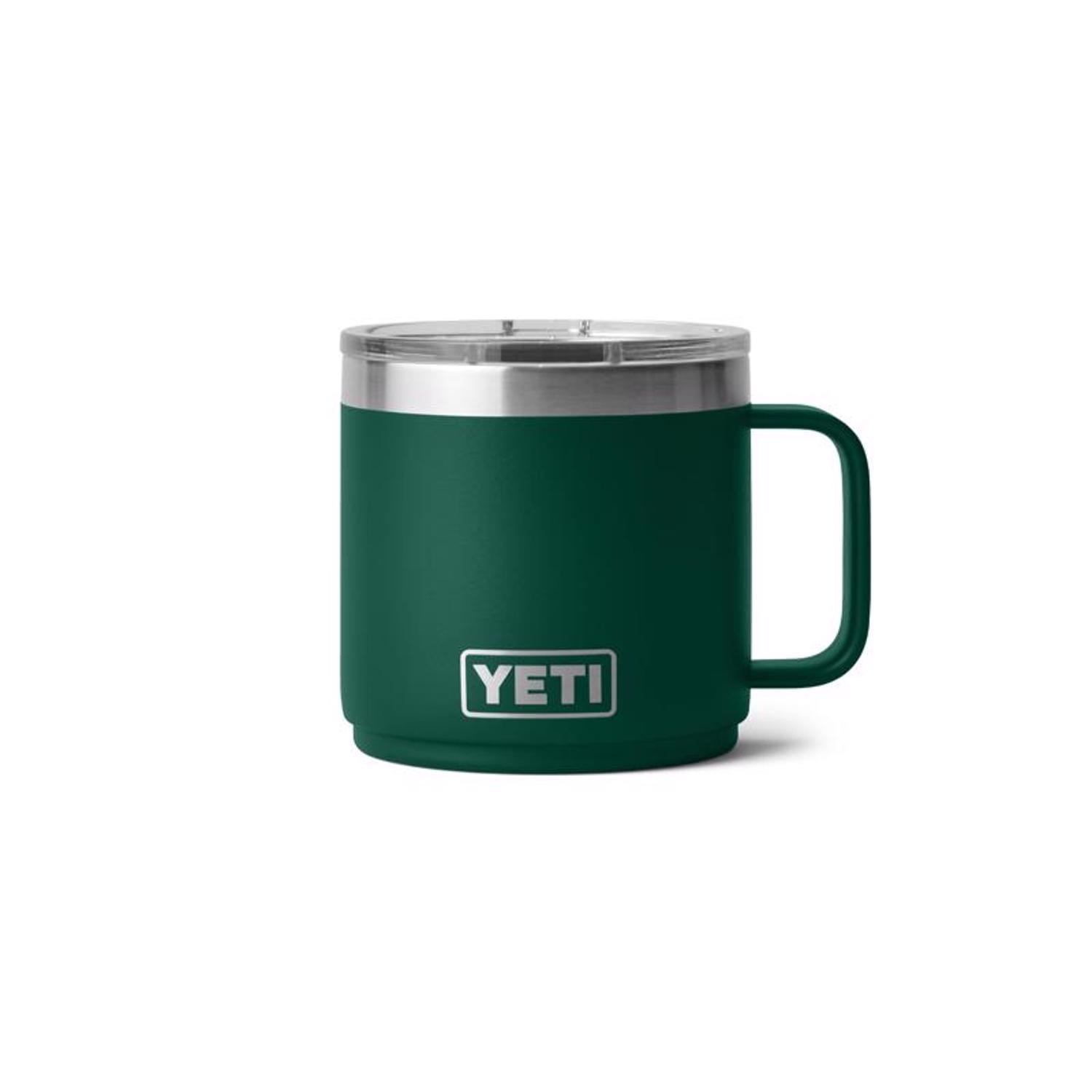 YETI Rambler 10 oz Black Forest Green BPA Free Ceramic Lined