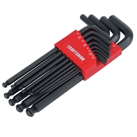 Craftsman Assorted Metric Long and Short Arm Ball End Hex Key Set