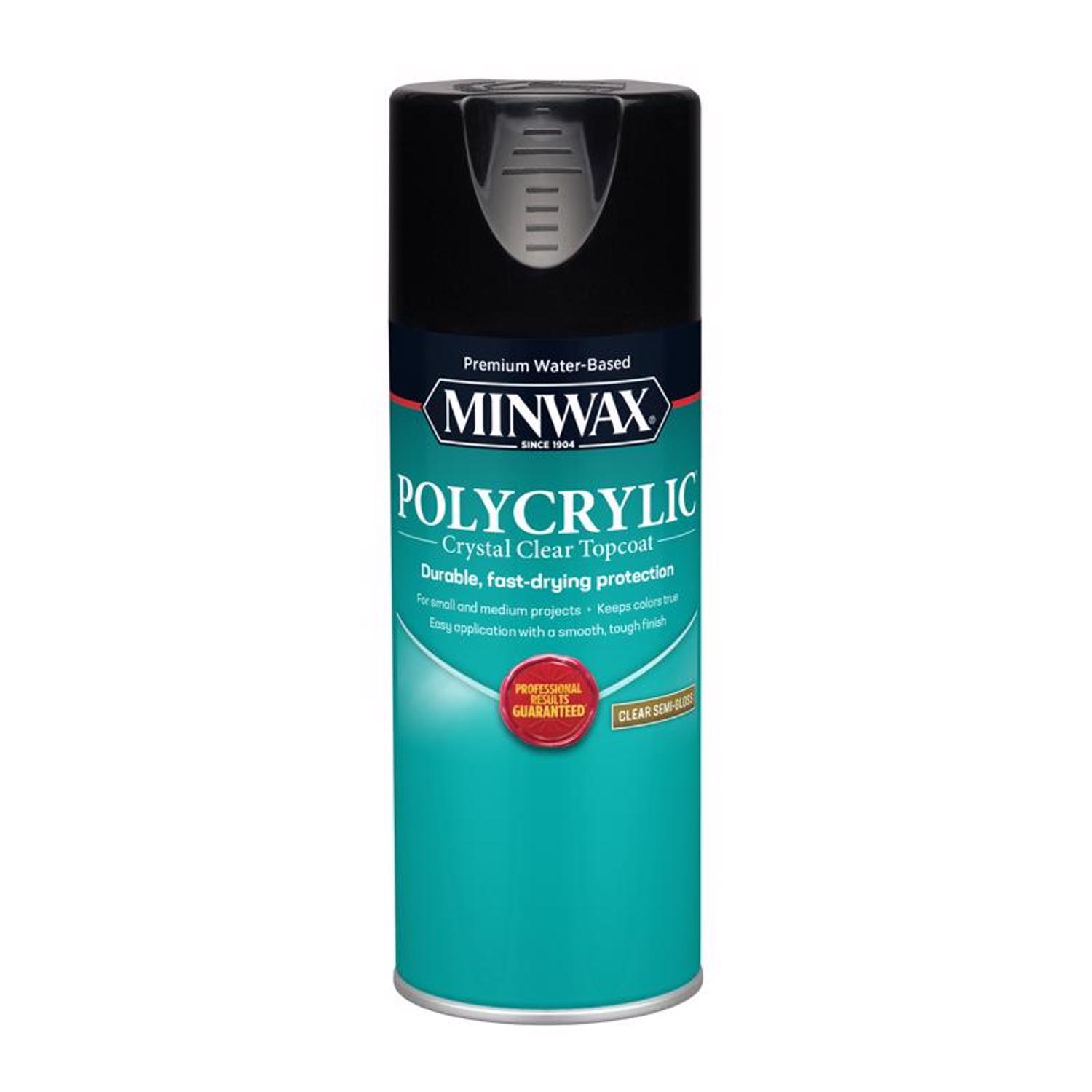 Minwax Polycrylic Semi-Gloss Crystal Clear Water-Based
