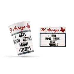 El Arroyo I Have Mixed Drinks About Feelings Party Cups Paper 12 pk