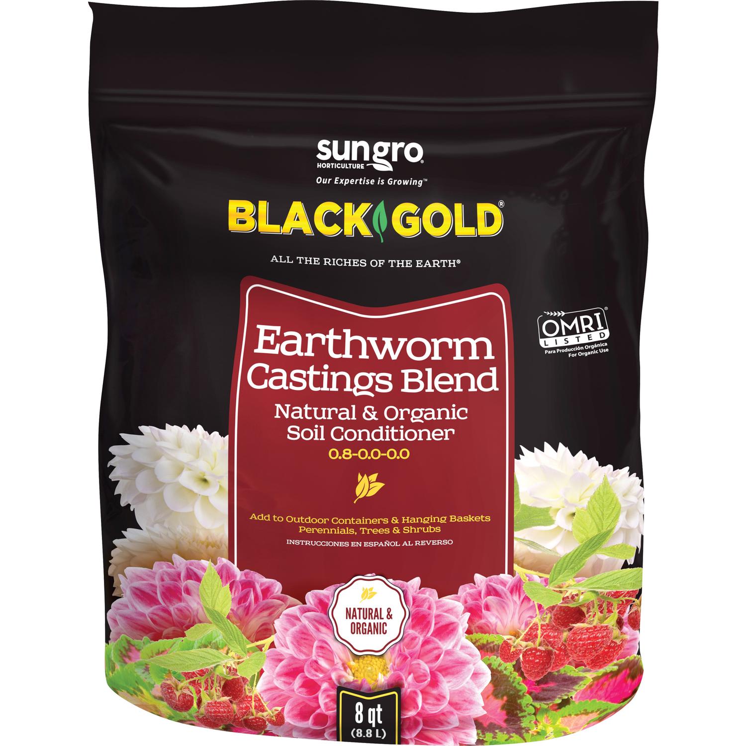 Black Gold Organic Earthworm Castings