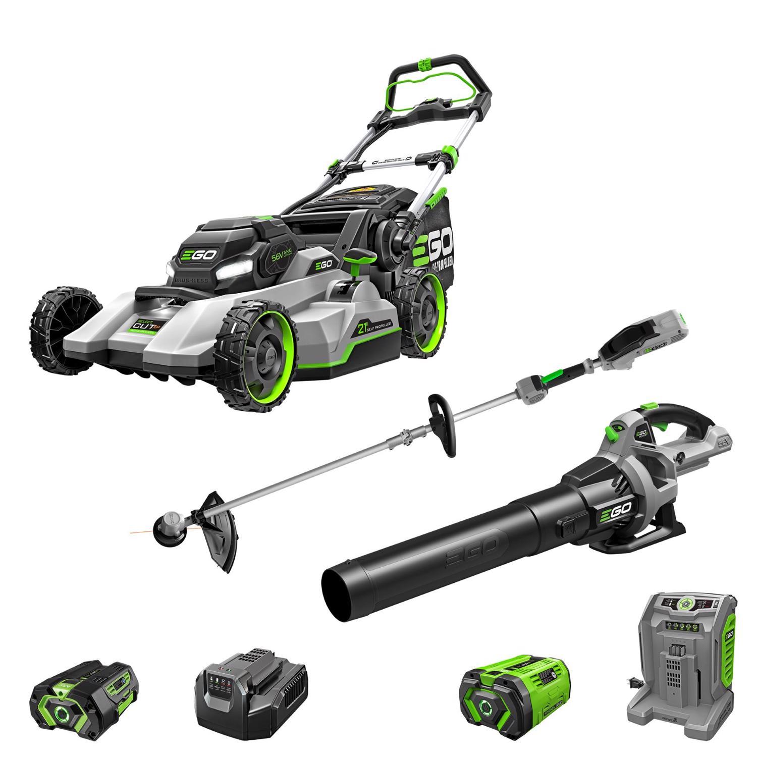 EGO Power+ 800 Series LM2156SP 21 in. Self-Propelled Lawn Mower Kit with String Trimmer Blower Kit