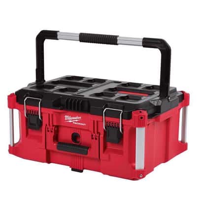 Milwaukee Packout 22 in. Modular Large Portable Tool Box Black/Red