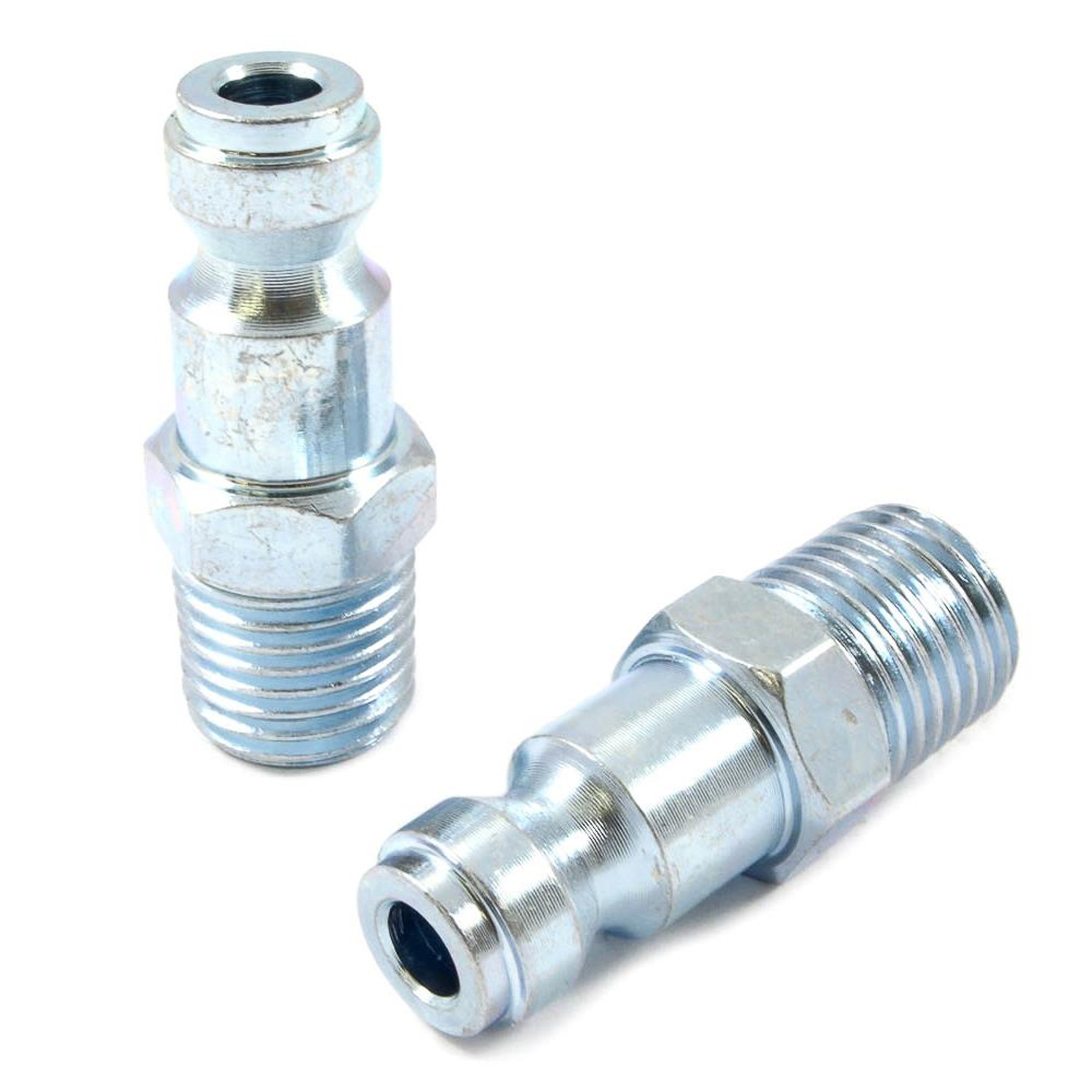 Tru-Flate Style Plug, 1/4 in x 1/4 in MNPT, PK2