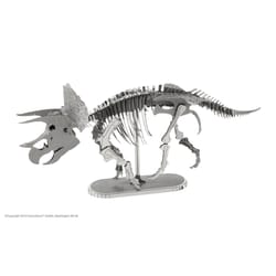 Fascinations Metal Earth Triceratops 3D Model Kit Silver