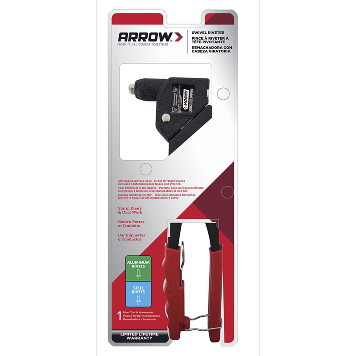Arrow Fastener Co. Pro Swivel Head Rivet Tool  RHT300