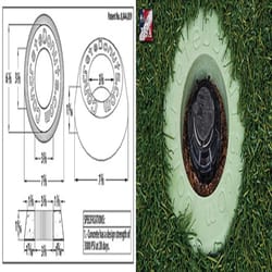 ConcreteDonuts.com 7.25 in. D X 9 in. L Spray Guard