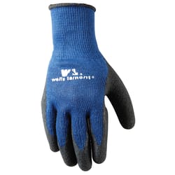 Wells Lamont Men's Work Gloves Black/Blue L 1 pk