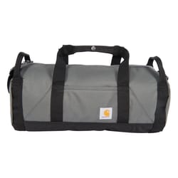 Carhartt Rain Defender Gray Classic Round Duffle Bag 11 in. H X 24 in. W