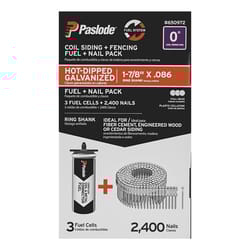 Paslode 1-7/8 in. L Straight Coil Hot-Dip Galvanized Siding Nails 2400 pk