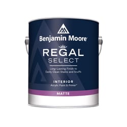 Benjamin Moore Regal Select Matte White Interior Latex Wall Paint Interior 1 gal