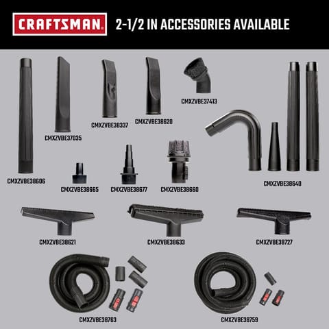 Craftsman 2-1/2 in. D Flexible Vacuum Hose 1 pc Mfr# CMXZVBE38759