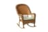 Living Accents Palmaro Tan Wicker Frame Rocking Chair White