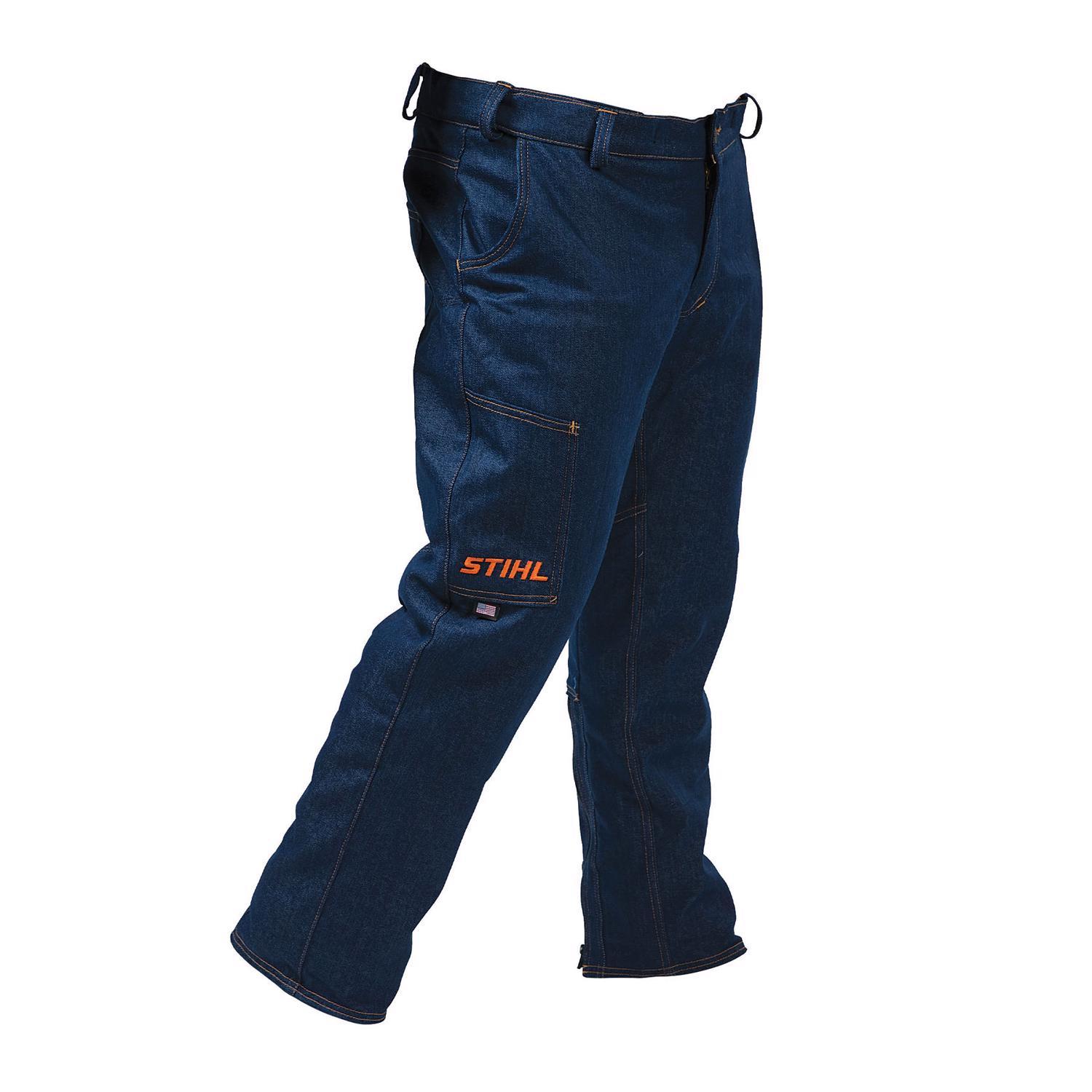 STIHL Unisex Denim Twill Pants Navy Blue 36x36 1 pk Mfr
