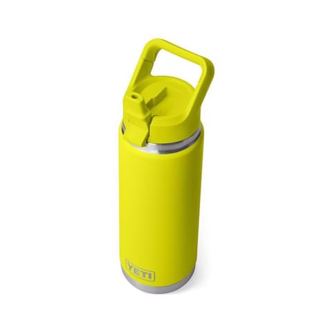 YETI Rambler 26 oz Firefly Yellow BPA Free Bottle with Straw Cap