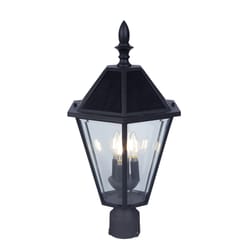 Lutec Matte Solar Powered 4.5 W LED Post Light 1 pk