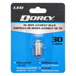 Dorcy White LED Flashlight Bulb 3 V Flanged Base