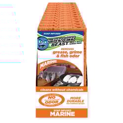 Grease Beast Medium Duty Antibacterial Scrubber Sponge For Auto and Boat 6 in. L 1 pc
