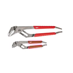 Milwaukee Groove Joint 2 pc Forged Alloy Steel Straight Jaw Pliers Set 6 and 10 in. L