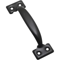 National Hardware 5-3/4 in. L Black Steel Door Pull