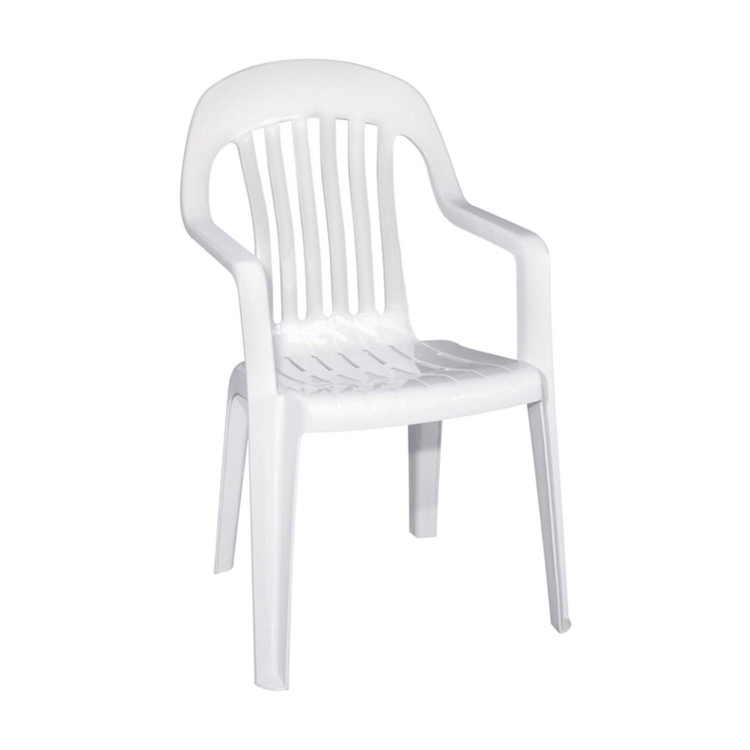 Adams White Polypropylene Frame High-Back Chair Mfr# 8254-48-3700