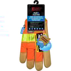 Kinco Men's Outdoor Hi-Viz Work Gloves Orange S 1 pair