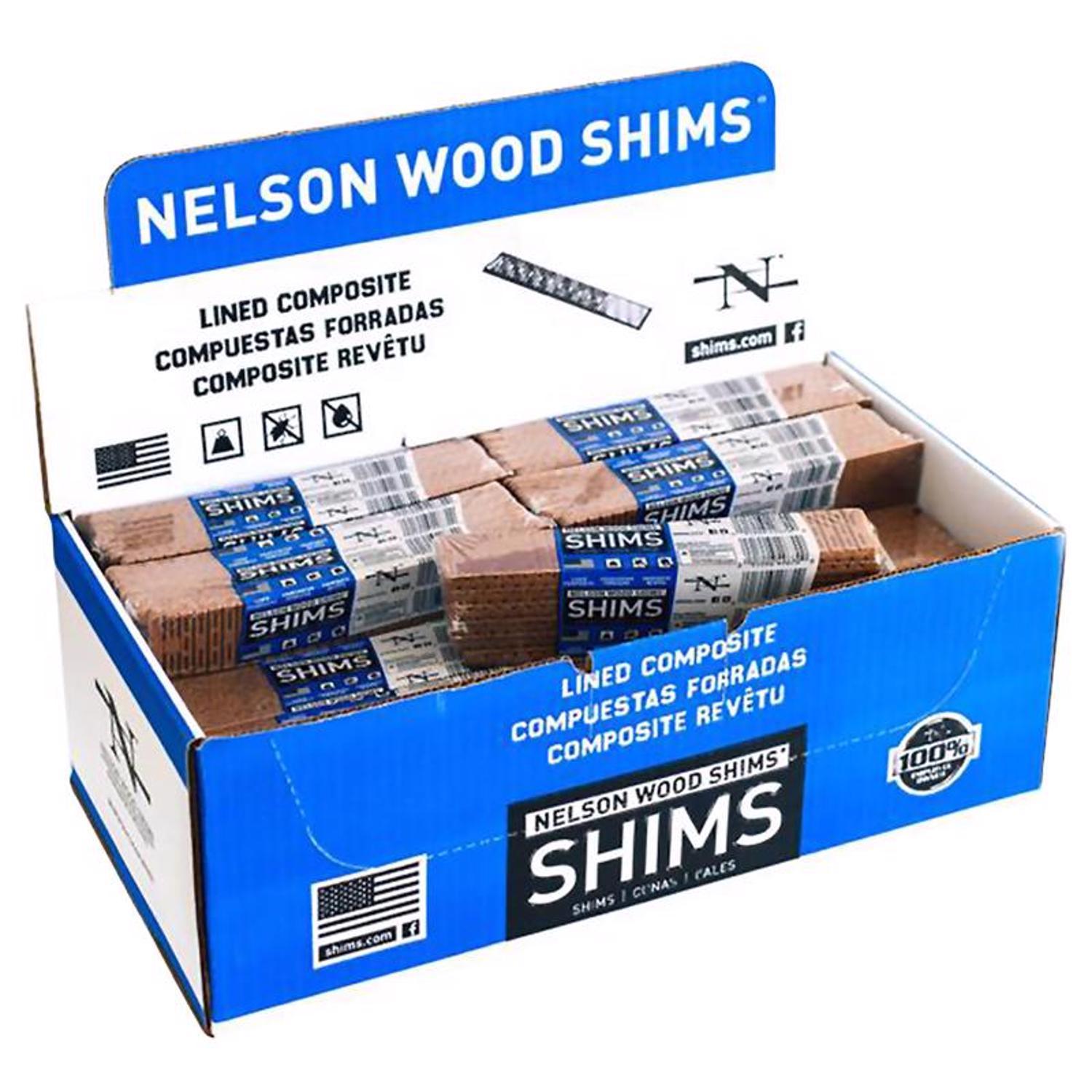 Nelson 1.5 in. W X 8 in. L Composite Shim 12 pk Mfr# WC8/12/32/78L