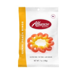 Albanese Rings Peach Gummi Candy 7 oz