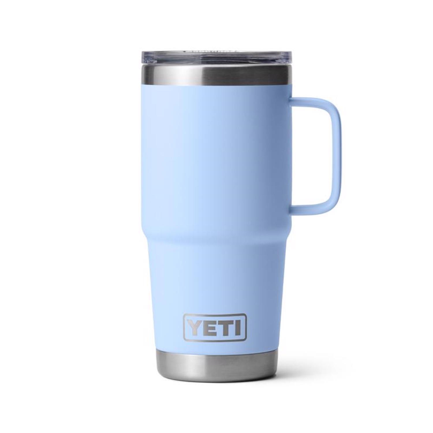 YETI Rambler 20 oz Big Sky Blue BPA Free Travel Mug Mfr