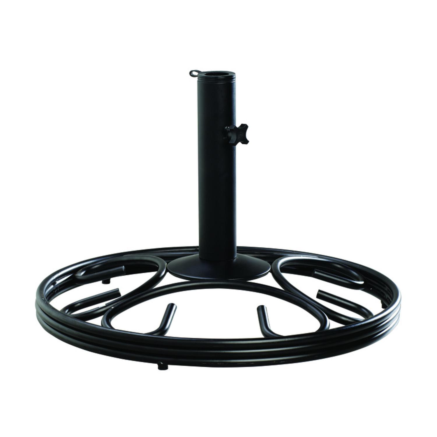 ace hardware patio umbrella stands Living Accents Umbrella Base, Matte Black