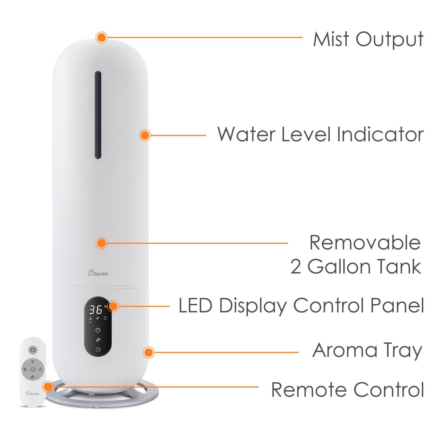 Crane Ultrasonic Cool Mist Tower Humidifier - Thumbnail 4