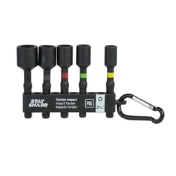 Stay Sharp S2 Steel Torsion Impact Nut Setter Set 5 pc