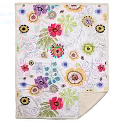 Carstens Inc 68 in. H X 68 in. L Multicolored Polyester Throw Blanket