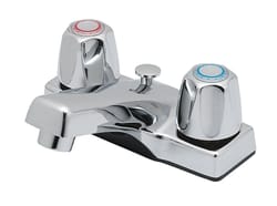 Oakbrook Collection Chrome Coastal Two-Handle Bathroom Sink Faucet 4 in.