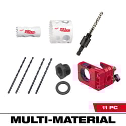 Milwaukee Hole Dozer Bi-Metal 4.8 in. L X 3/8 in. D Door Lock Installation Kit Arbor Included
