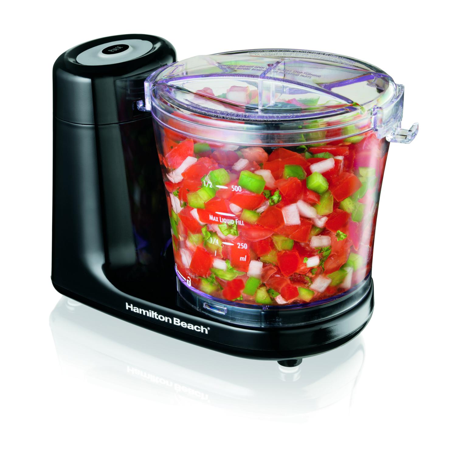 Photos - Garden & Outdoor Decoration Hamilton Beach Black 3 cups Food Chopper 80 W 72900G 