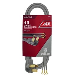 Ace 6/2 & 8/1 SRDT 125/250 V 4 ft. L Range Cord 3 Wire