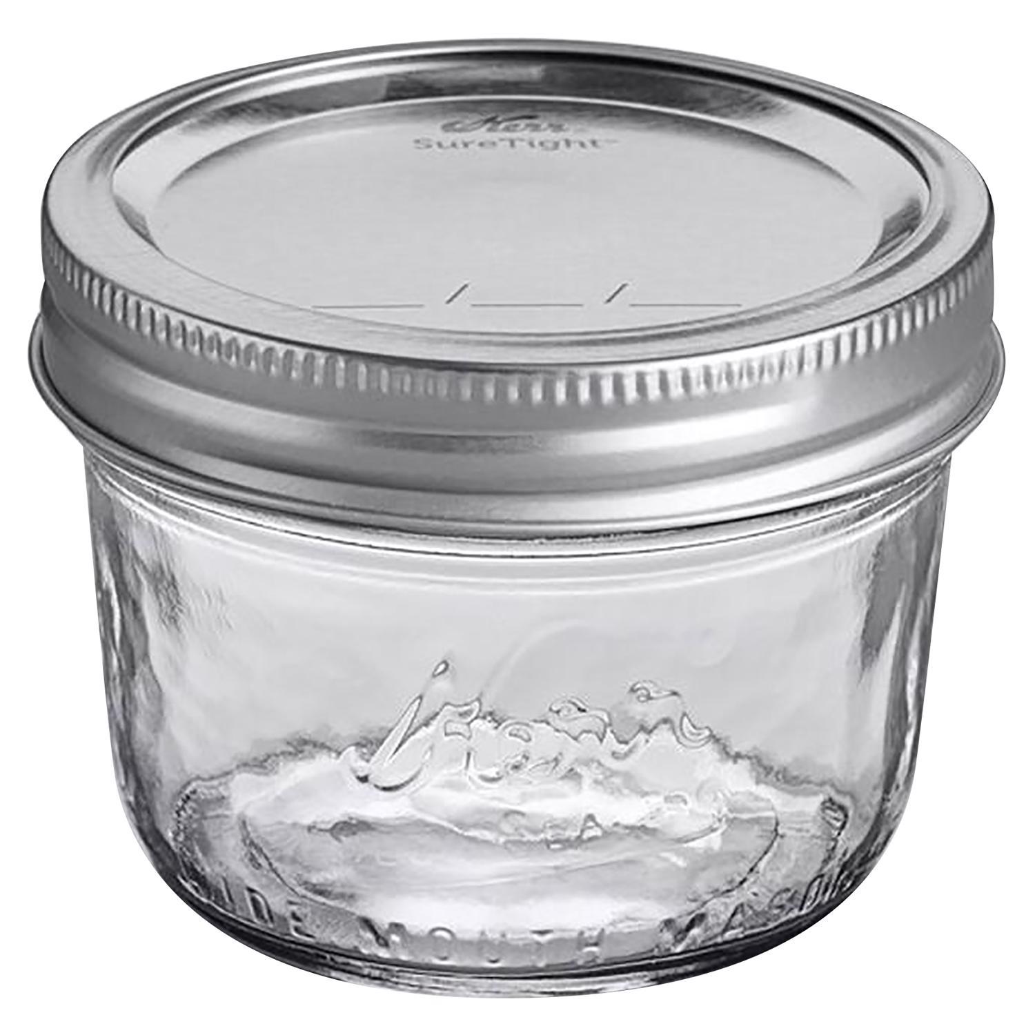 Kerr Wide-Mouth Mason Canning Jars with Lids - Thumbnail 2