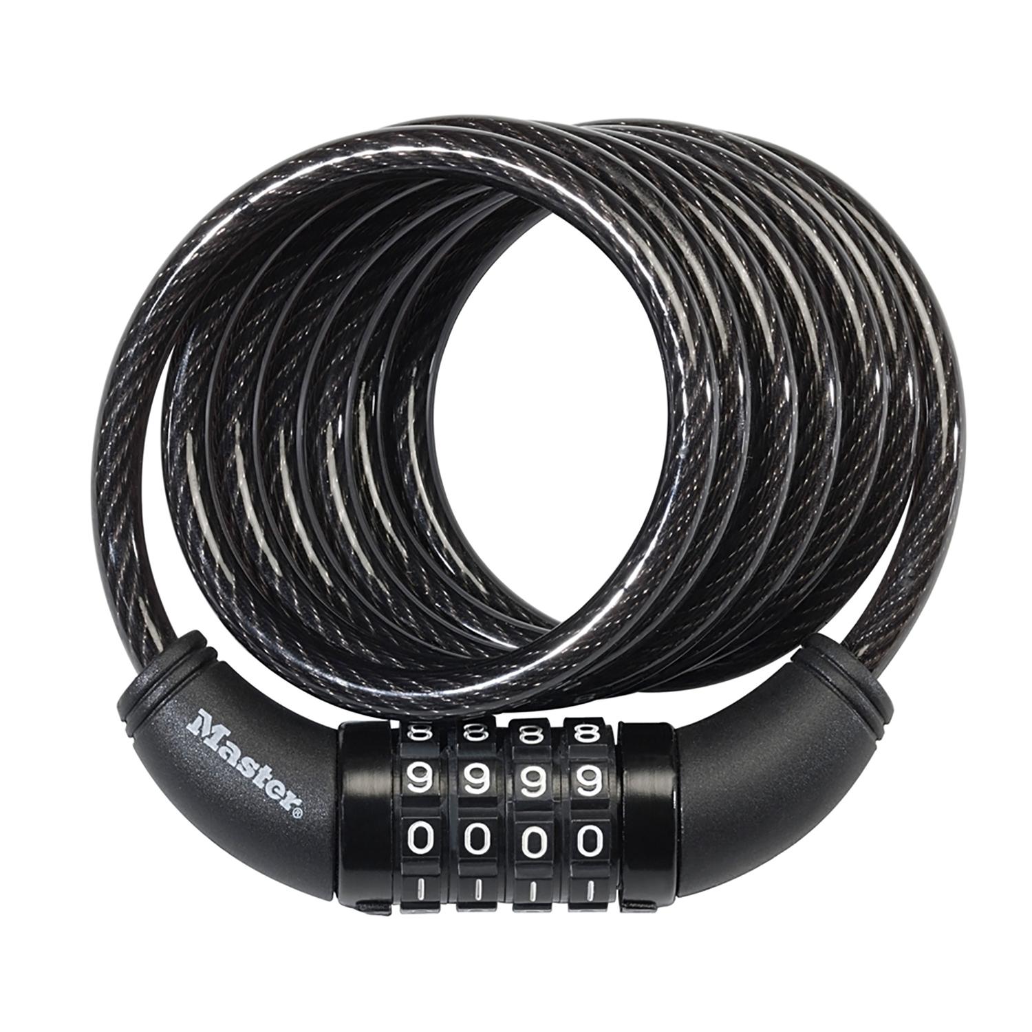 Master Lock Cable Lock, Set Your Own Combination, 6' (1.8m) Long x 5/16" (8mm) Diameter | by West Marine