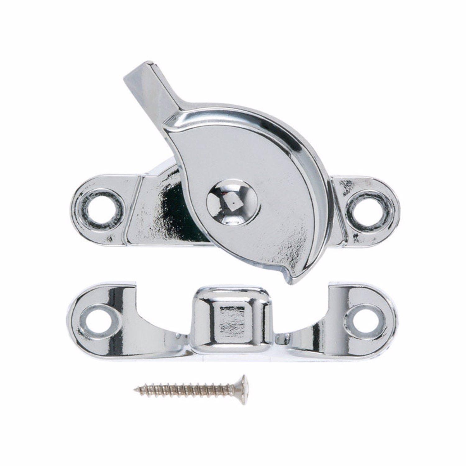 Ace Chrome Silver Chrome Sash Lock 1 pk Mfr# 01-3825-154 - Ace