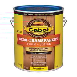 Cabot Semi-Transparent Low VOC Semi-Transparent Tintable Neutral Base Oil-Based Alkyd Stain and Seal