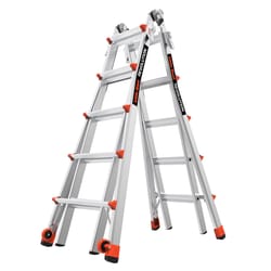 Little Giant Revolution 21.17 ft. H Aluminum Telescoping Multi-Position Ladder Type IA 300 lb. cap.