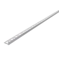 PROVA 0.44 in. H X 1.125 in. W X 96 in. L Prefinished Mill Aluminum Tile Edge