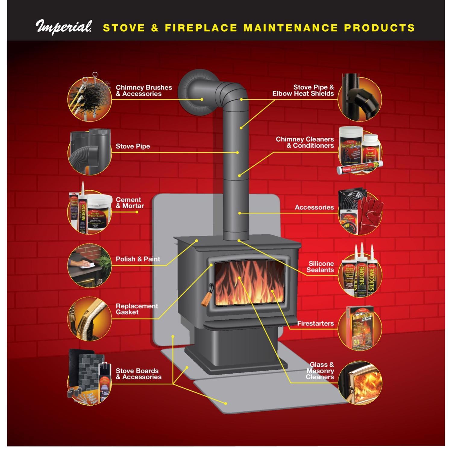 Imperial 42 in. W X 32 in. L Slate Stove Board Mfr# BM0405 - Ace