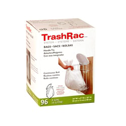 Trashrac 3 gal. Trash Bags Handle Tie 96 pk