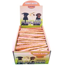 Fun Chew Peanut Butter Dental Stick For Dog 3.5 lb 5 in. 1 pk